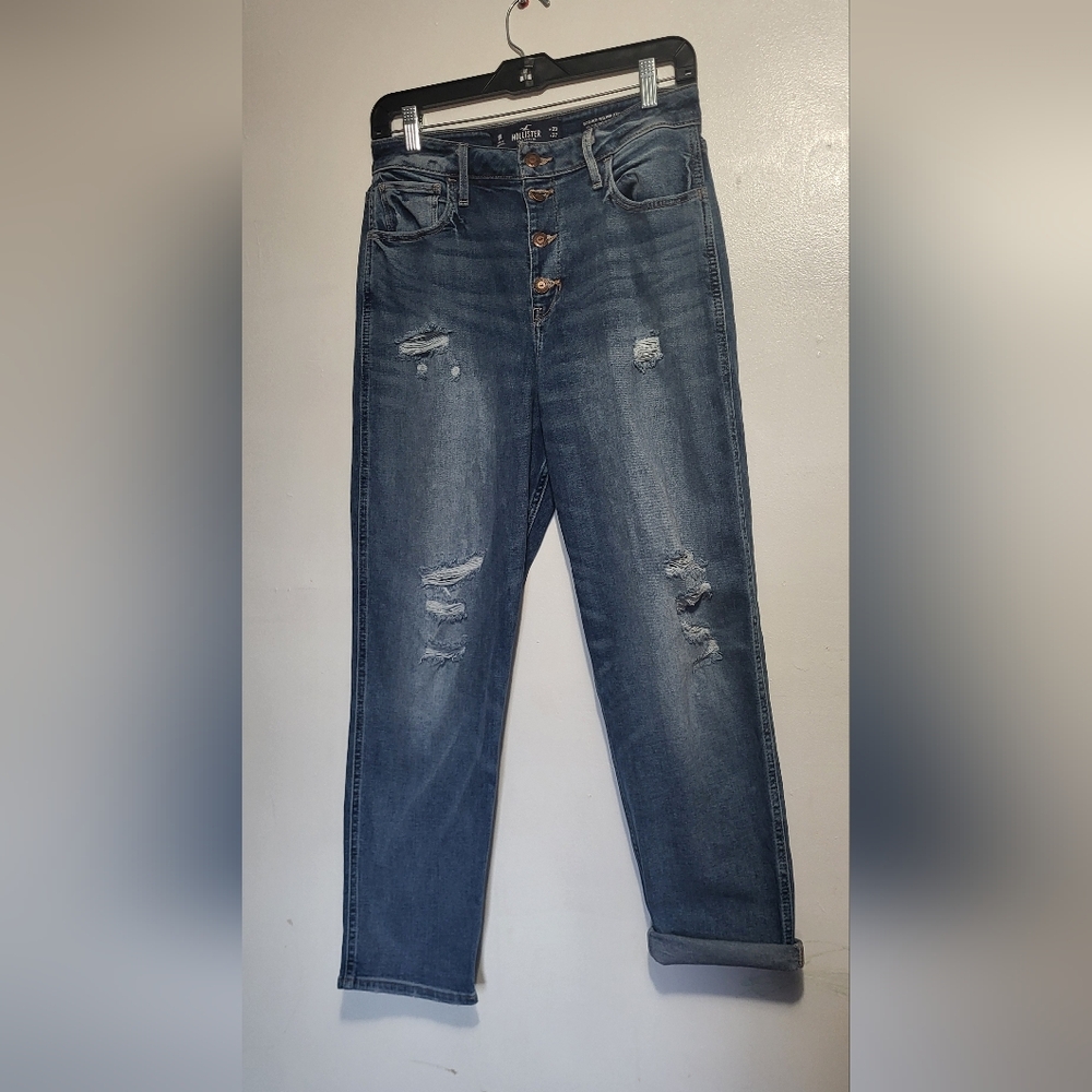 Hollister Blue Distressed Women Jeans